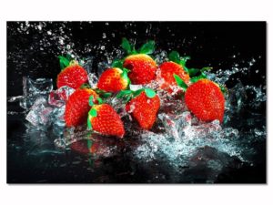 Tableau de cuisine fraises rouges