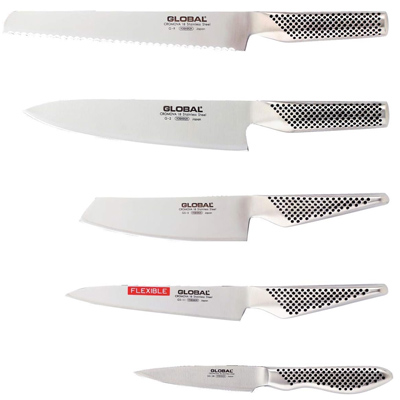Pack incluant les principaux couteaux japonais Global