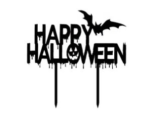 Lettrage Halloween déco pour gâteaux